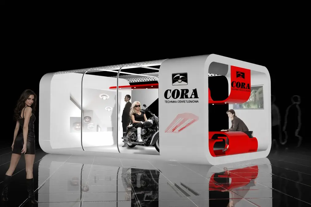 KONCEPTY STOISK WYSTAWOWYCH: CORA TECHNIKA OŚWIETLENIOWA